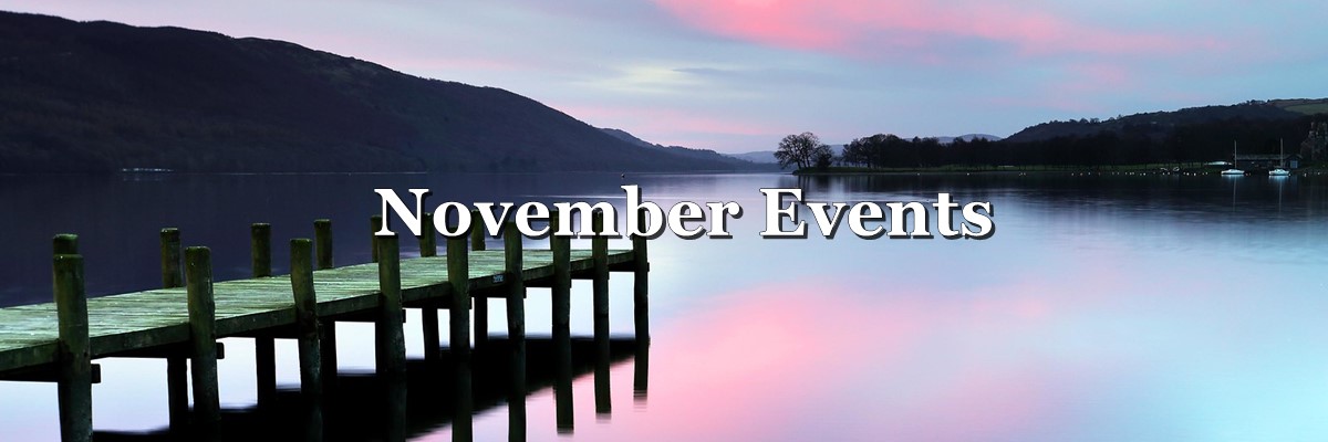 Swallows and Amazons events and activities for November